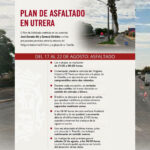 Comienzan los trabajos de asfaltado nocturno en las avenidas José Dorado Alé y General Giráldez de Utrera