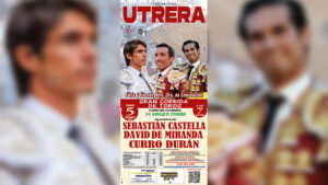 Entradas a la venta para la corrida de toros de la Feria de Utrera 2026 protagonizada por Sebastián Castella, David de Miranda y Curro Durán