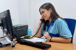 Irene Nicolás, enfermera especialista en Atención Familiar y Comunitaria del centro de salud Ntra Sra de Las Nieves en Los Palacios.
