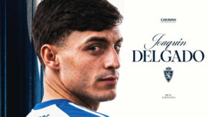 El futbolista utrerano Joaquín Delgado debuta con gol en el Real Zaragoza