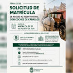 Abierto el plazo para solicitar la matrícula de acceso al recinto ferial con coches de caballos
