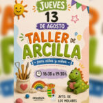 Los Molares organiza esta tarde un taller de arcilla para niños y niñas