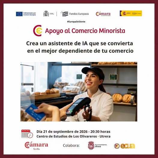 Aprende a crear tu propio asistente de inteligencia artificial con la jornada que se celebrará esta tarde en el Centro Olivareros de Utrera