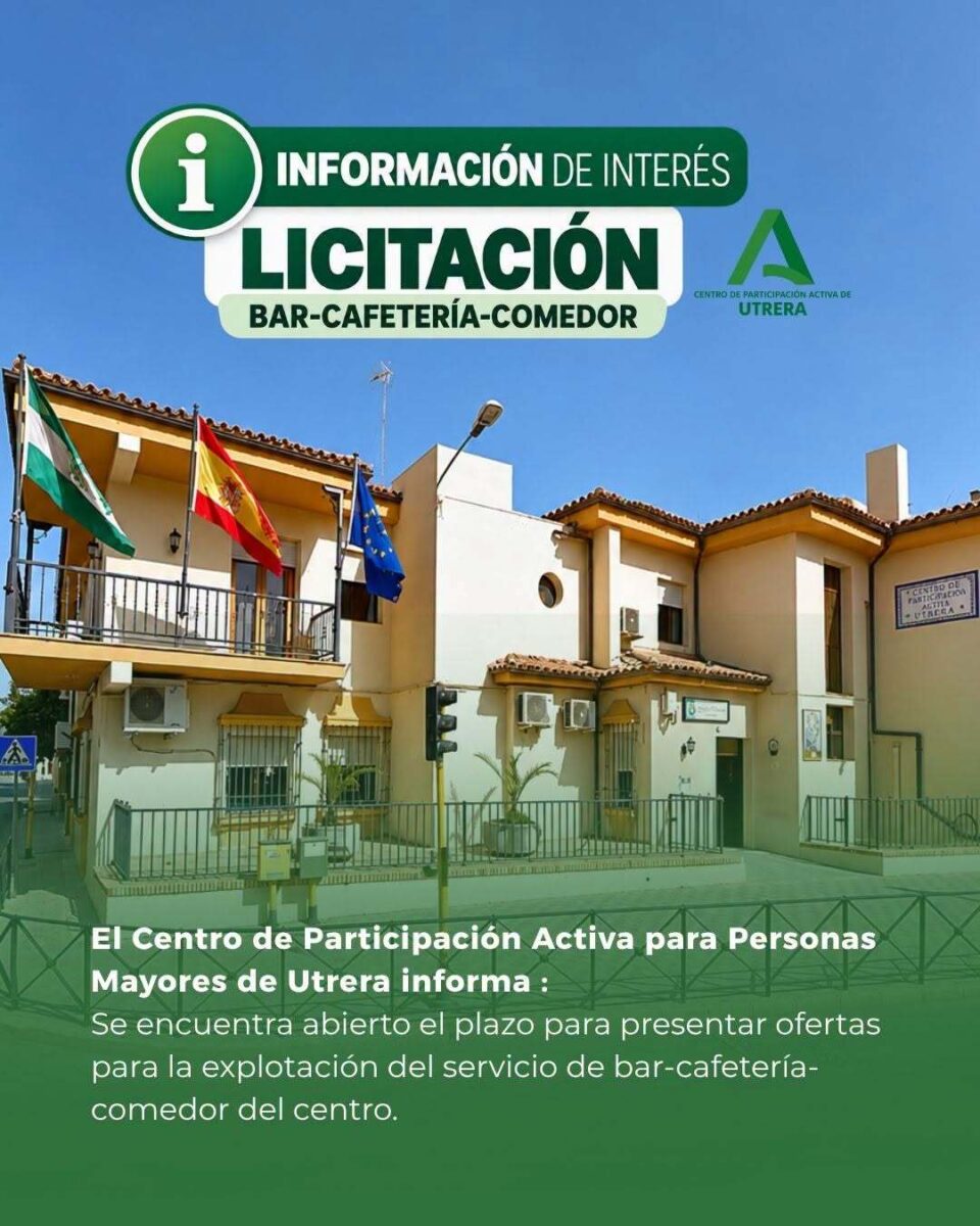 El CPA de Utrera abre la licitación para gestionar su bar-cafetería y comedor