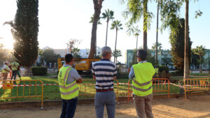 El Parque de Consolación será reforestado con árboles de copa ancha en la parcela de juegos infantiles
