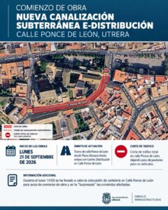 Las calles Ponce de León y Curro Guillén permanecerán cerradas al tráfico temporalmente