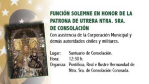 Utrera se prepara para vivir este martes el gran día de la Virgen de Consolación