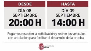 El Ayuntamiento de Utrera avisa de restricciones de estacionamiento por el paso de la Vuelta Ciclista a España