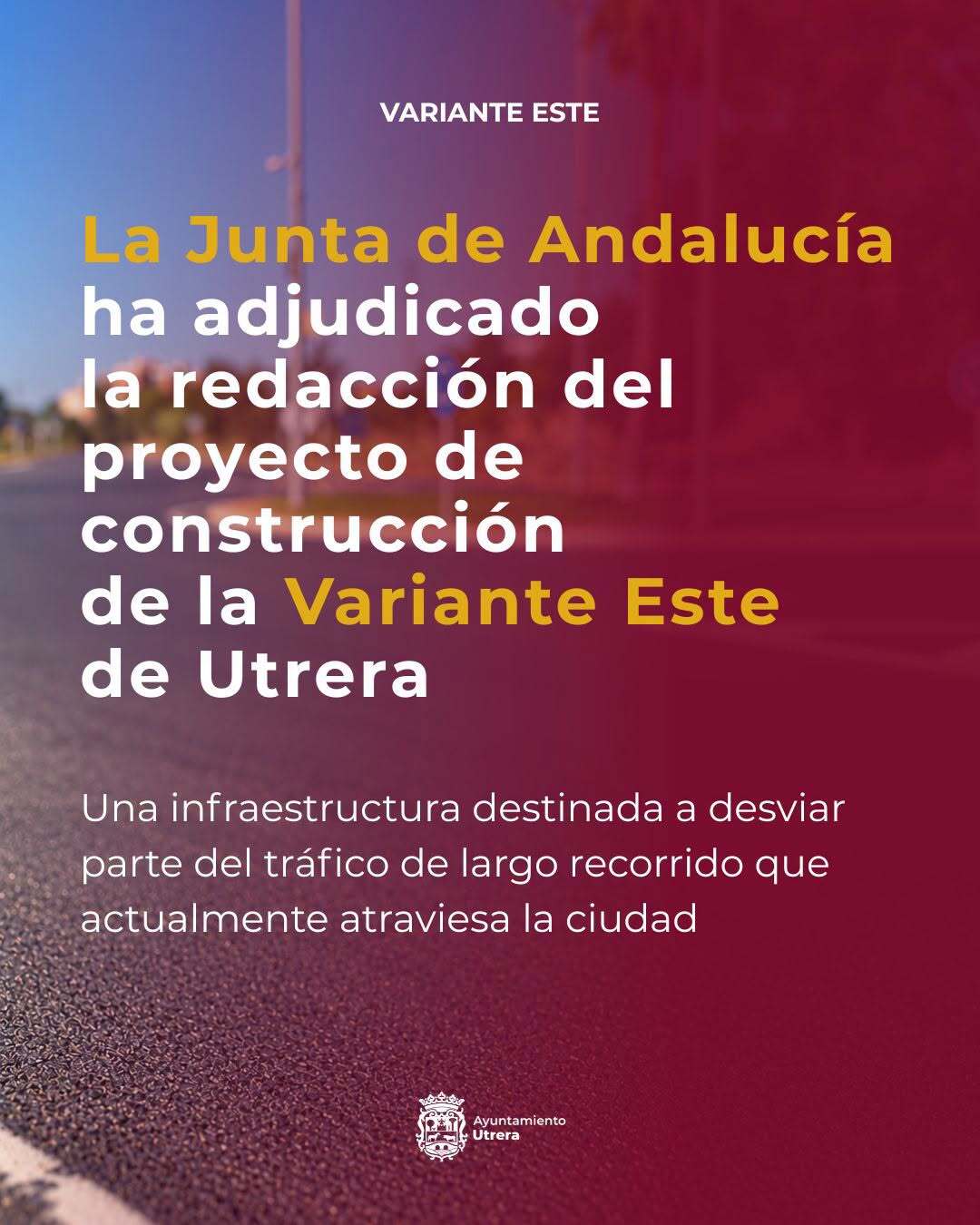 La Junta de Andalucía adjudica la redacción del proyecto de la Variante Este de Utrera