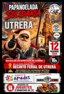 La IV Papanoelada Solidaria del Moto Club “Los Apretaos” regresa el 12 de diciembre a Utrera