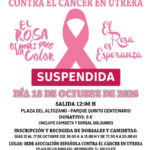 La lluvia dominical obligó a suspender la marcha contra el cáncer de mama y el partido del C.D. Utrera
