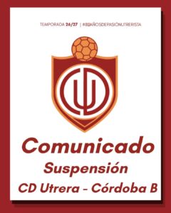 La lluvia dominical obligó a suspender la marcha contra el cáncer de mama y el partido del C.D. Utrera