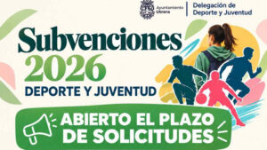 La delegación de deportes abre el plazo de solicitud de subvenciones en régimen de concurrencia competitiva 2026