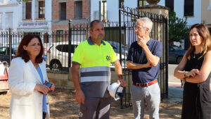 El gobierno municipal visita el Parque de Cristo de los Afligidos para comprobar el arranque de sus obras